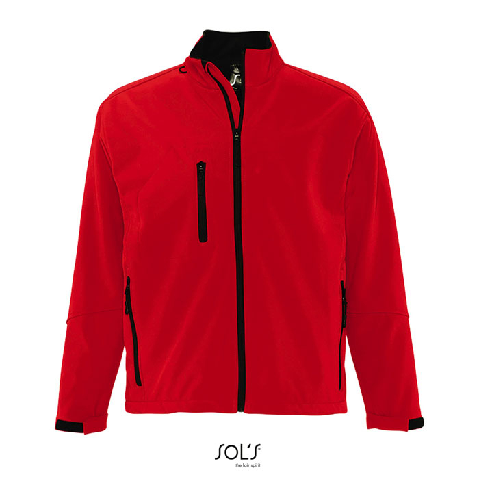 Veste softshell personnalisée homme RELAX Rouge piment